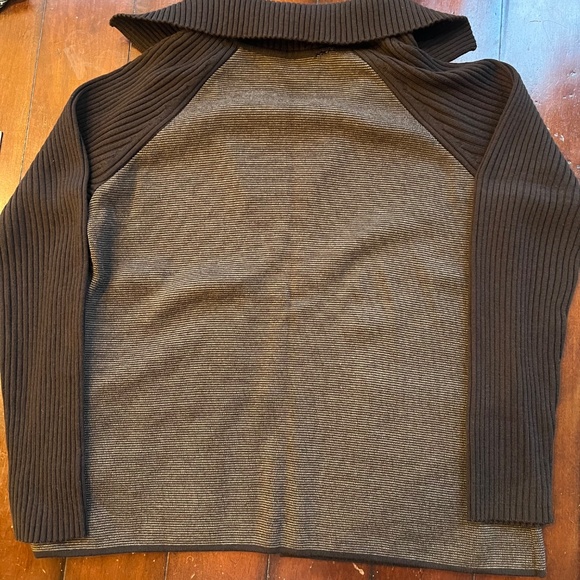 Coldwater Creek Brown Long Sleeve Knit Jacket with Pockets Women's Size 1X - Picture 3 of 6